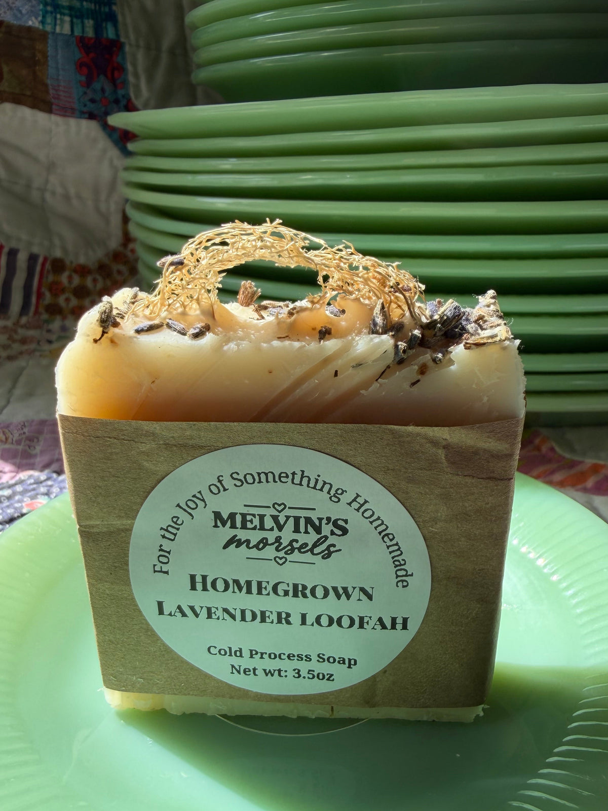 Homegrown Lavender Loofah