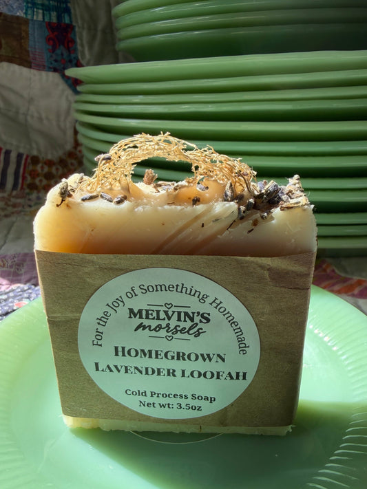 Homegrown Lavender Loofah